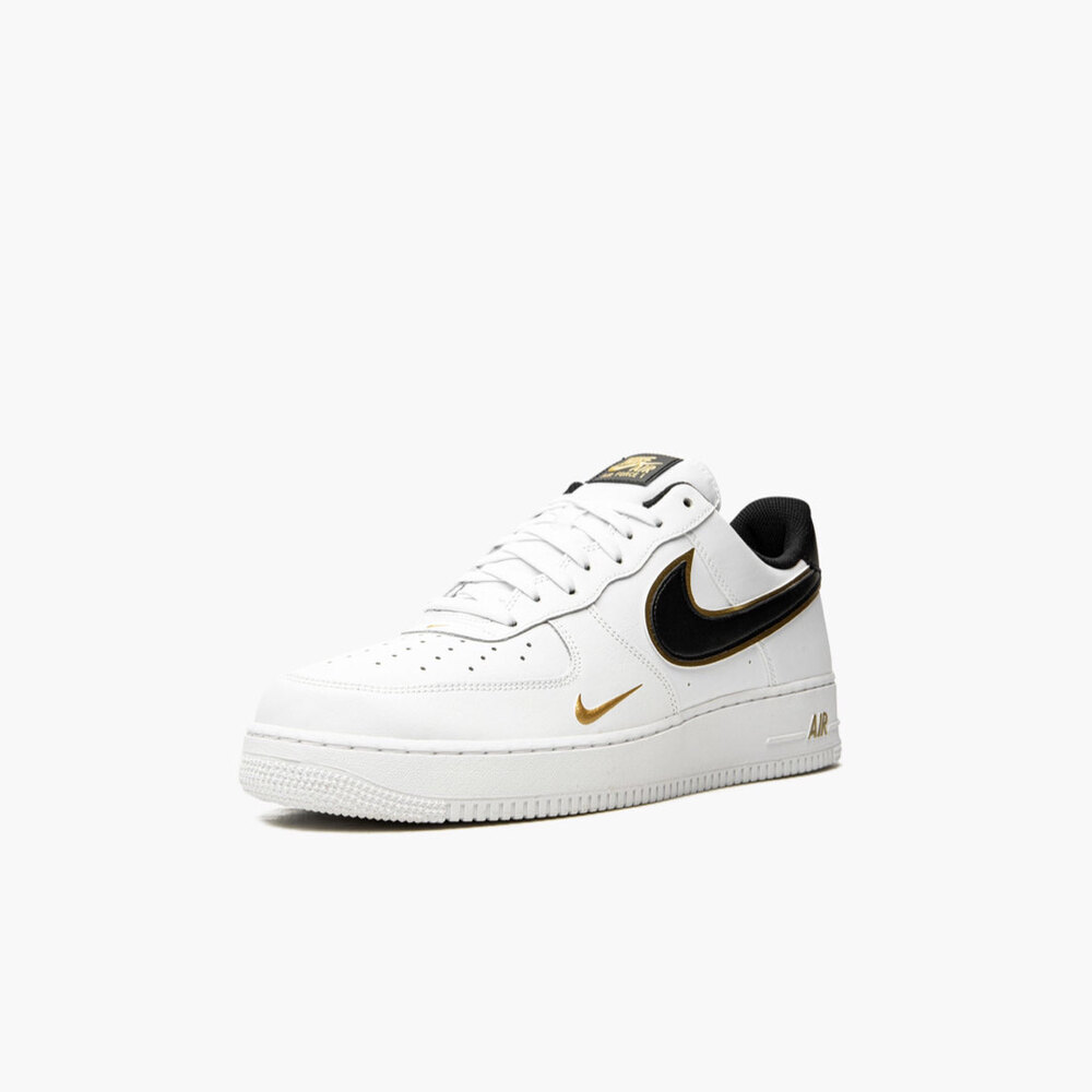 AIR FORCE 1 07 LV8 Double Swoosh - White  Black  Gold