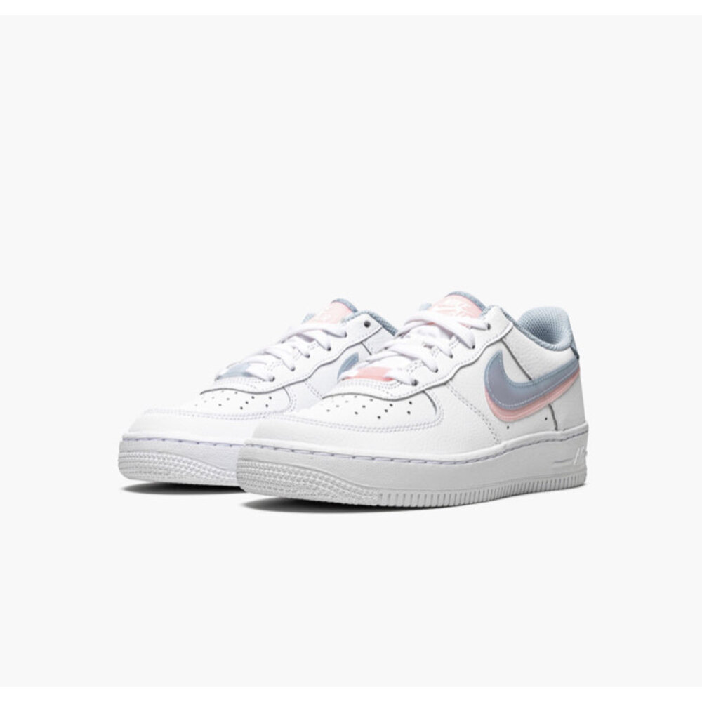 AIR FORCE 1 LV8 GS Double Swoosh - White  Blue  Pink