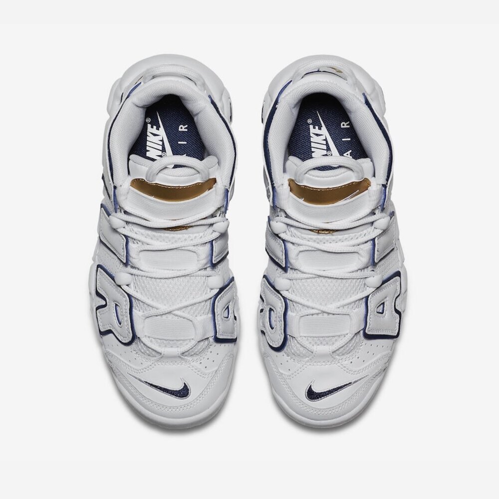 NİKE AİR MORE UPTEMPO 'WHİTE NAVY/GOLD'  